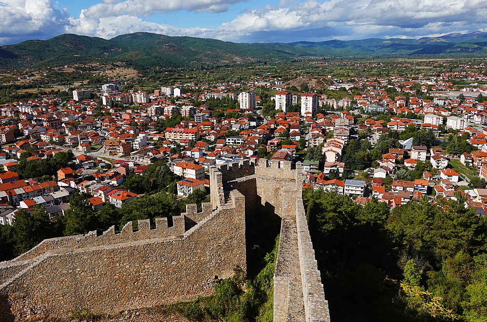 Samuel's Fortress, a fortress in the old town of Ohrid, North Macedonia, once the capital of the First Bulgarian Empire, UNESCO World Heritage Site, Ohrid, Macedonia, Europe