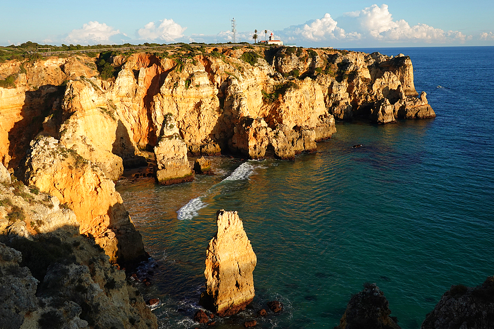 Cliffs and rock architecture at Ponta da Piedade, Lagos, Algarve, Portugal