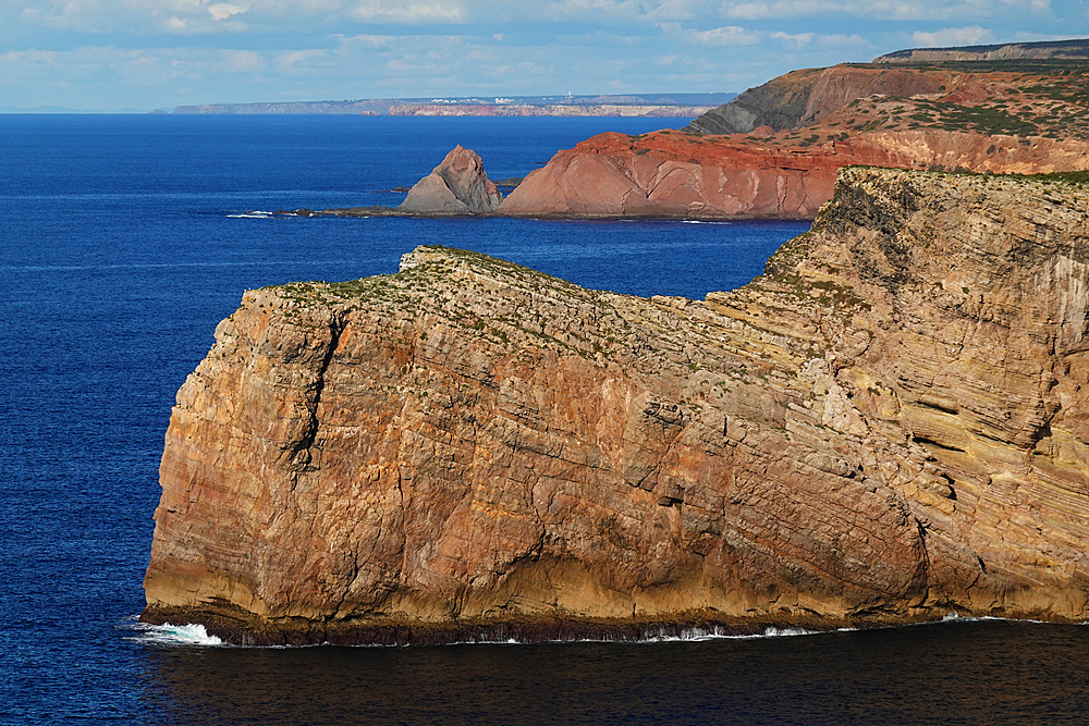 Cliffs at Cabo de Sao Vicente, Algarve, Portugal