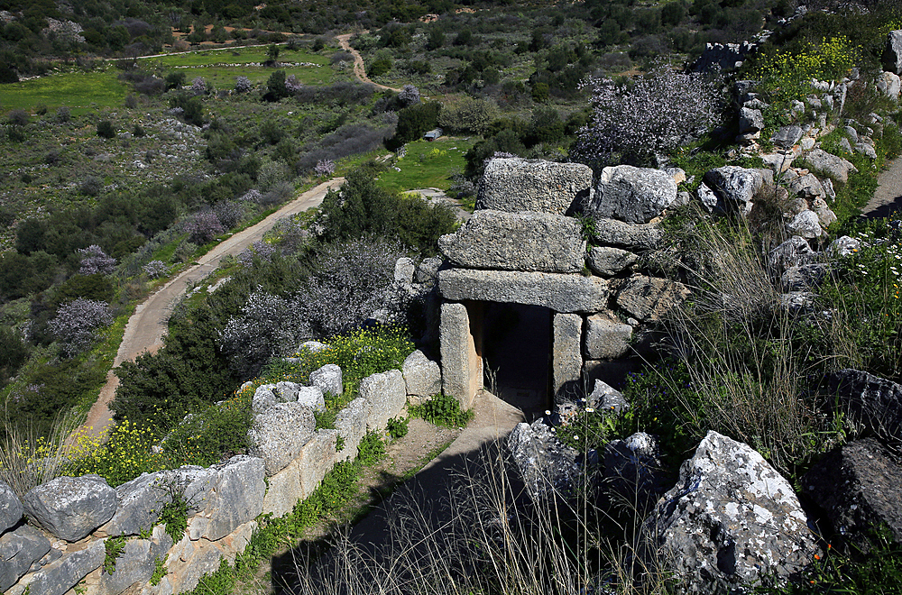 The ancient Greek city of Mycenae, UNESCO, an archaeological site near Mykines in Argolis, north-eastern Peloponnese, Greece