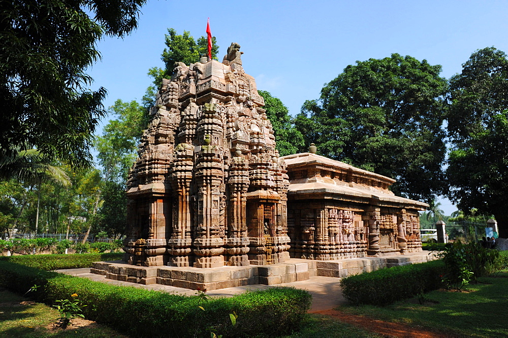 Vimana, end of the 10th century sandstone Varahi temple dedicated to Varaha, Chaurasi, Prachi Valley, Odisha, India, Asia