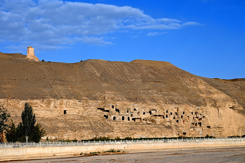 Mogao caves, The Thousand Buddha Grottoes, UNESCO World Heritage Site near Dunhuang, Gansu, China, Asia