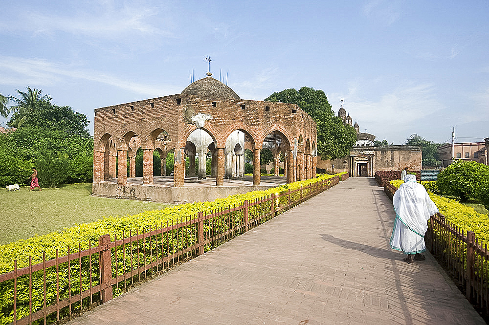 Rash Mancha, built originally as a place for celebrating the Hindu festival of Dolyatra (Holi), Kalna, West Bengal, India, Asia