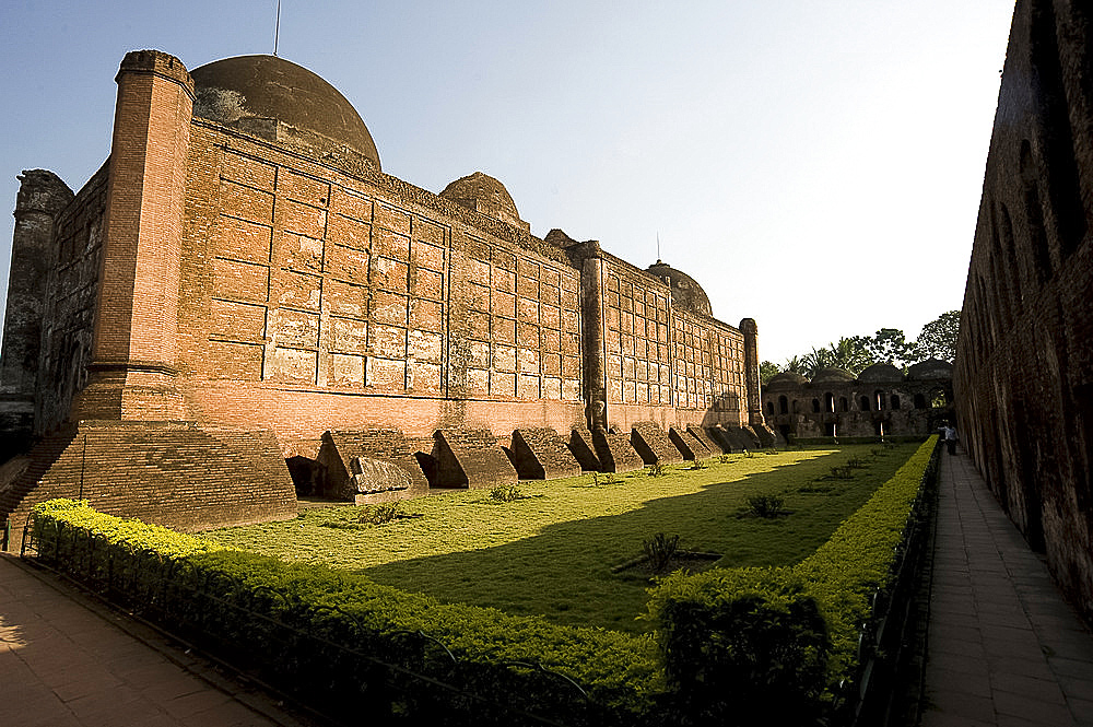 Exterior wall, Great Katra Mosque, Murshidabad, West Bengal, India, Asia