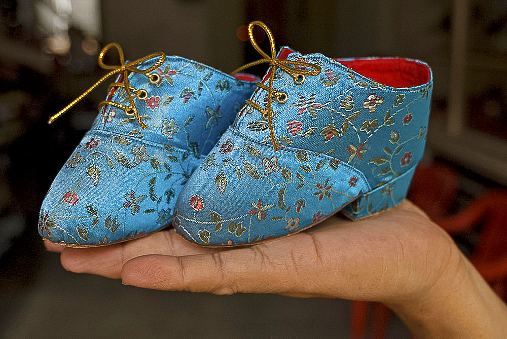 Chinese bound feet shoes, Melaka, Malaysia, Southeast Asia, Asia