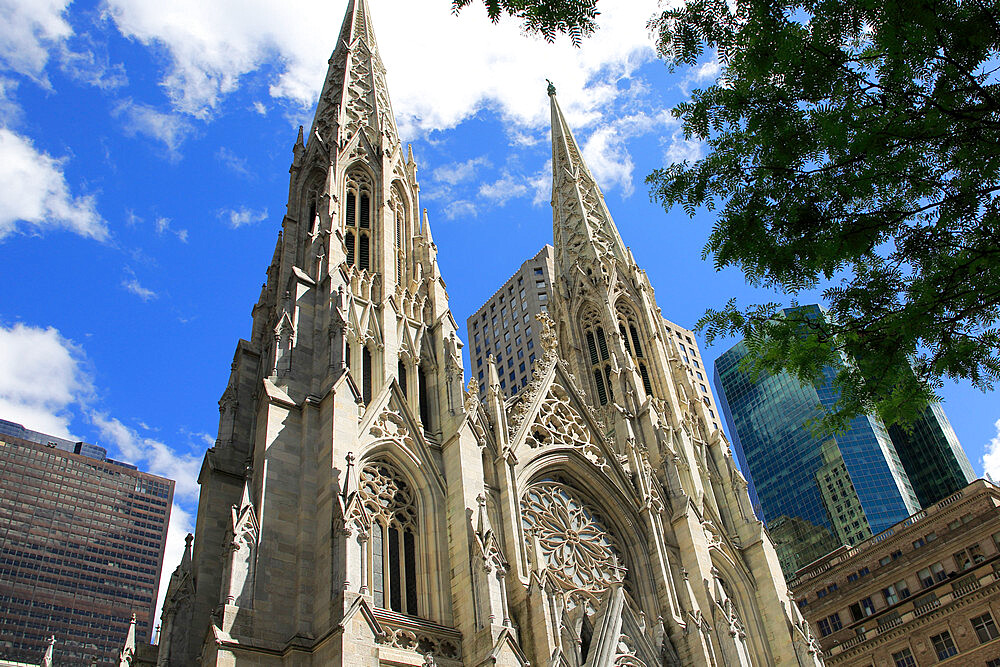 St. Patrick's Cathedral, 5th Avenue, Midtown, Manhattan, New York City, New York, United States of America, North America