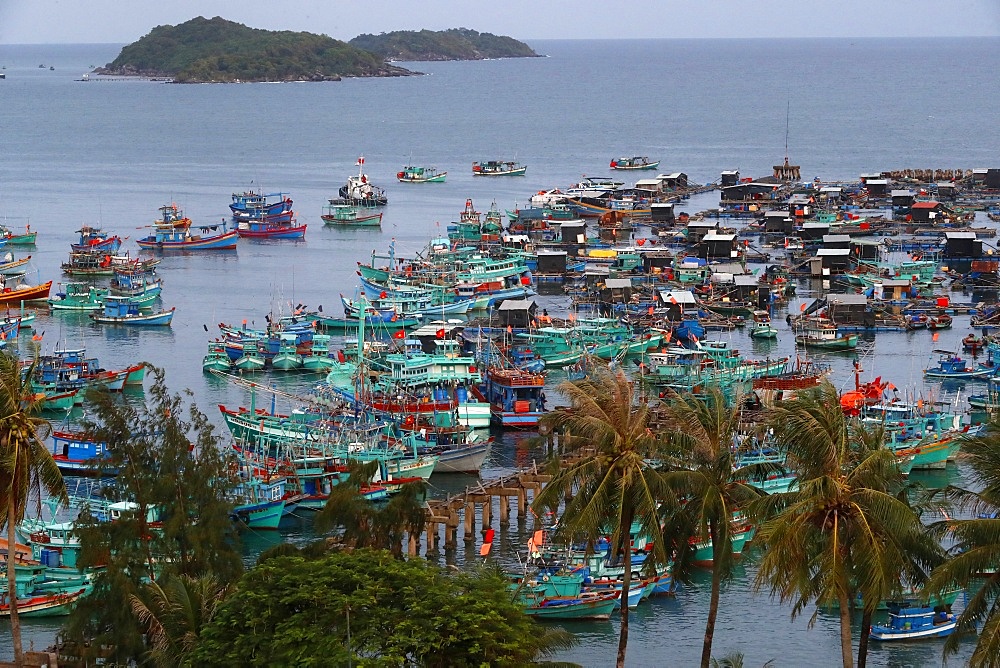 Fishing boats, An Thoi harbour, Vietnam, Indochina, Southeast Asia, Asia