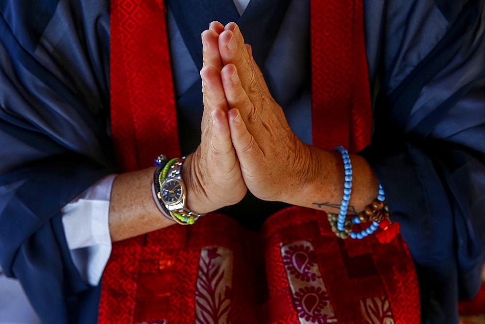 Zen Buddhist Kesa transmission ceremony, Morocco, North Africa, Africa