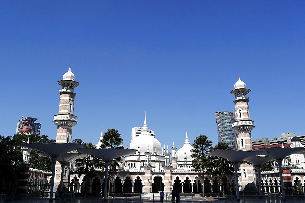 Jamek Mosque (Masjid Jamek Sultan Abdul Samad), Kuala Lumpur, Malaysia, Southeast Asia, Asia