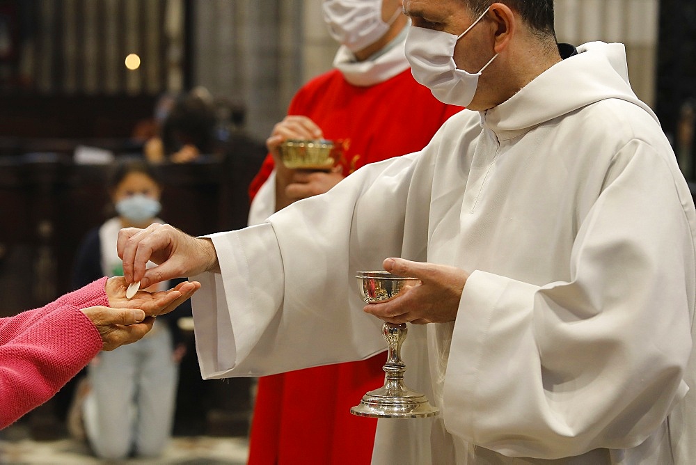 Messe de la Pentecote (Pentecost Mass), Notre Dame d'Evreux, Eure, France, Europe