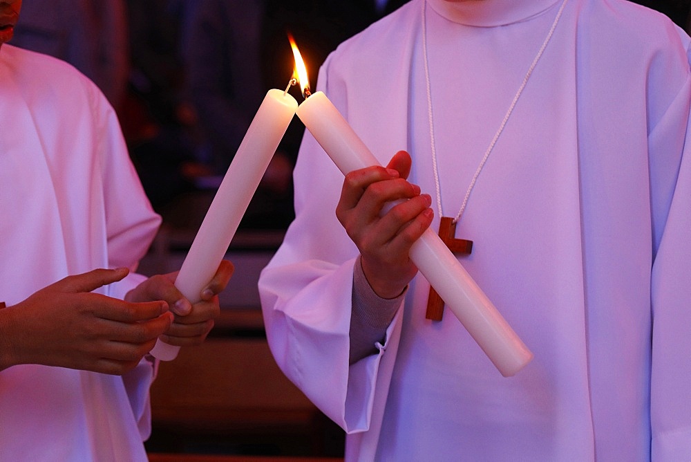 Profession of faith in St. Jacques church, Montrouge, France, Europe