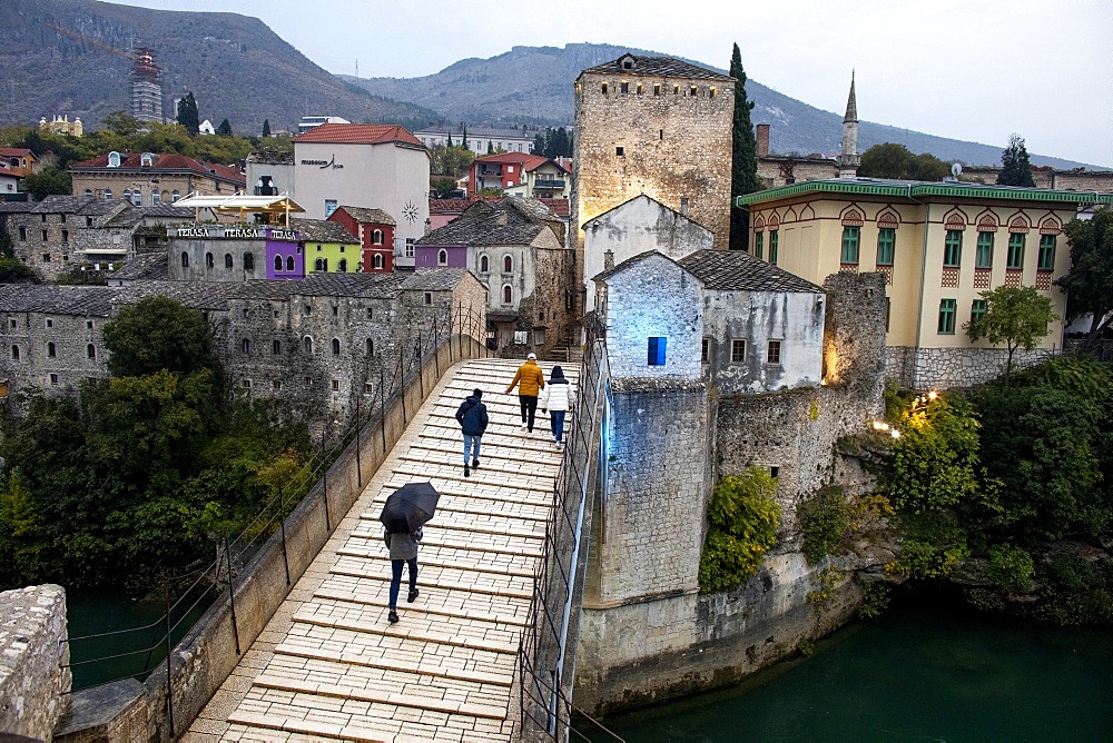 Mostar Bridge, UNESCO World Heritage Site, Mostar, Herzegovina, Bosnia and Herzegovina, Europe