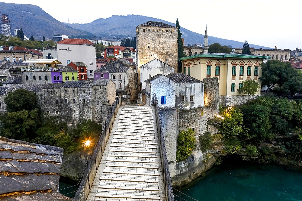 Mostar Bridge, UNESCO World Heritage Site, Mostar, Herzegovina, Bosnia and Herzegovina, Europe