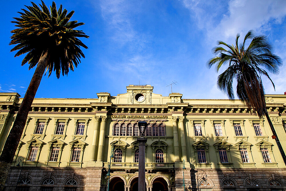 Heritage building (Maldonado National College) in Riobamba, Ecuador, South America