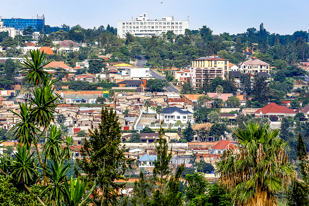 Buildings in Kigali, Rwanda, Africa