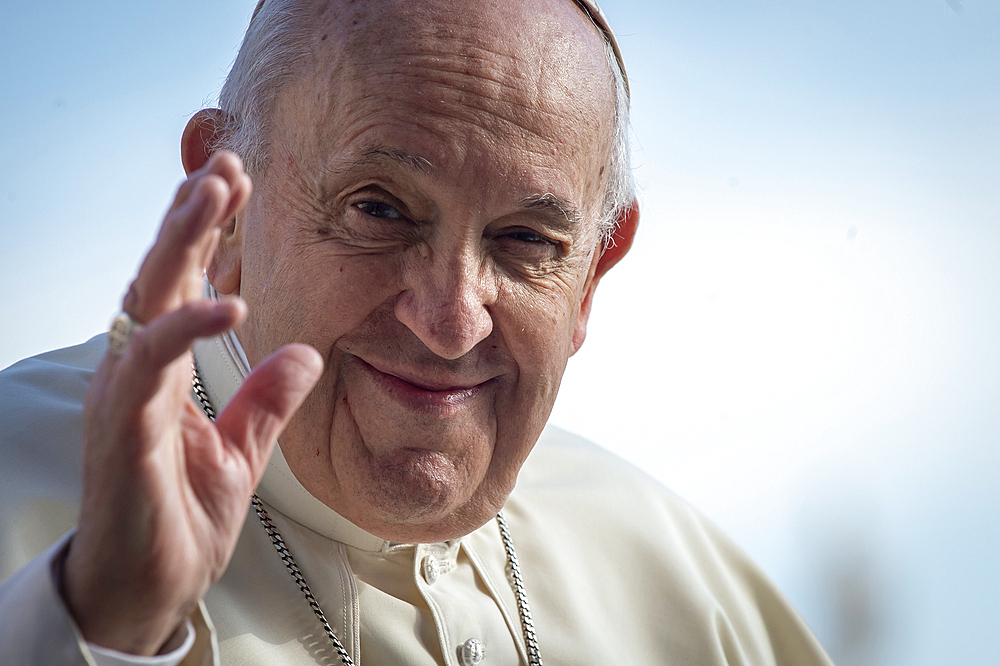 Pope Francis, Pope since 2013, first Jesuit Pope, the first from the Americas, the first from the Southern Hemisphere, Vatican, Rome, Lazio, Italy, Europe