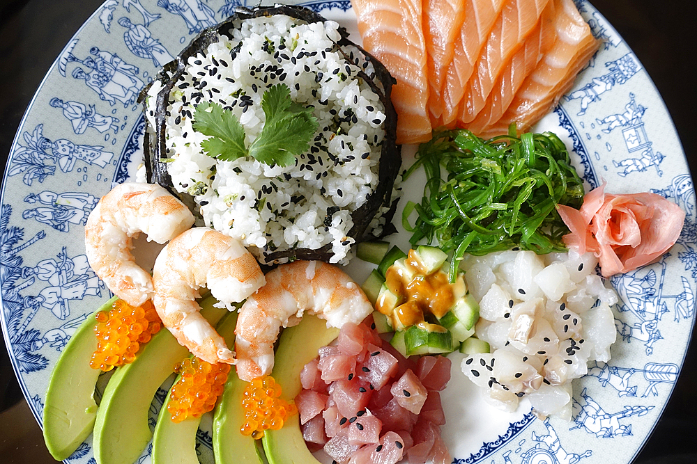 Sashimi plate, Japanese food, France, Europe