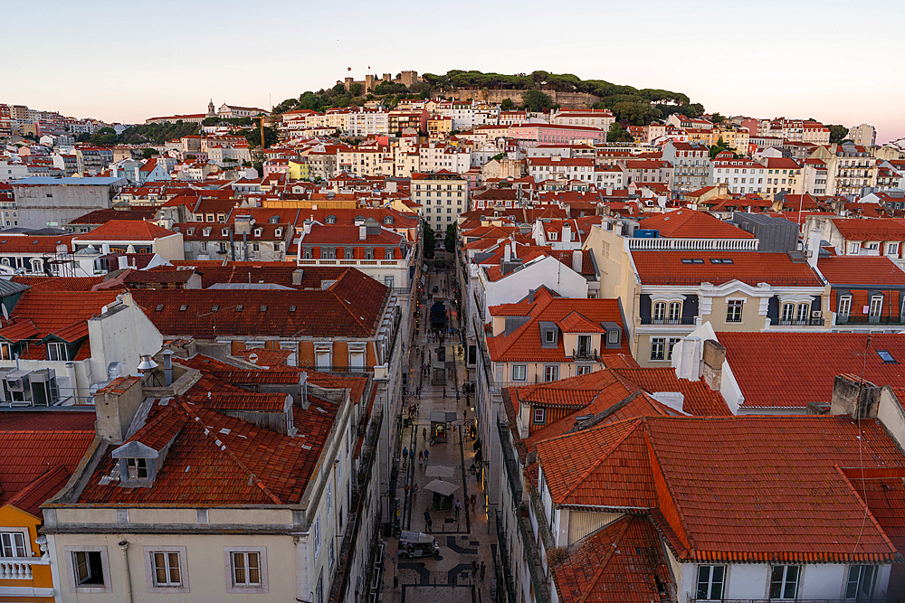 Lisbon city at sunset, Lisbon, Portugal