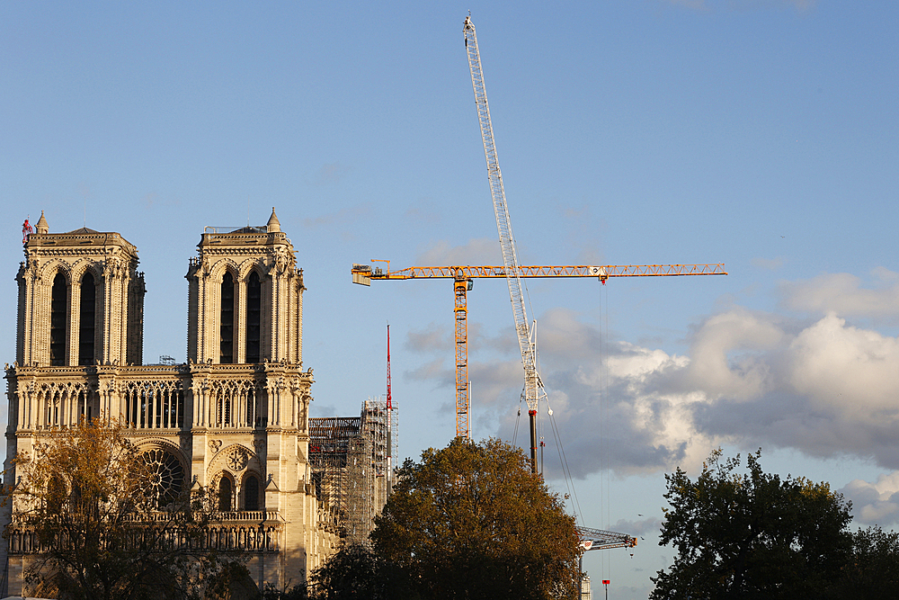 Restoration of Notre Dame Cathedral, Paris, France