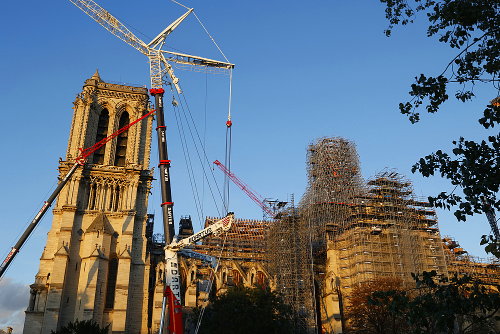 Restoration of Notre Dame Cathedral, Paris, France