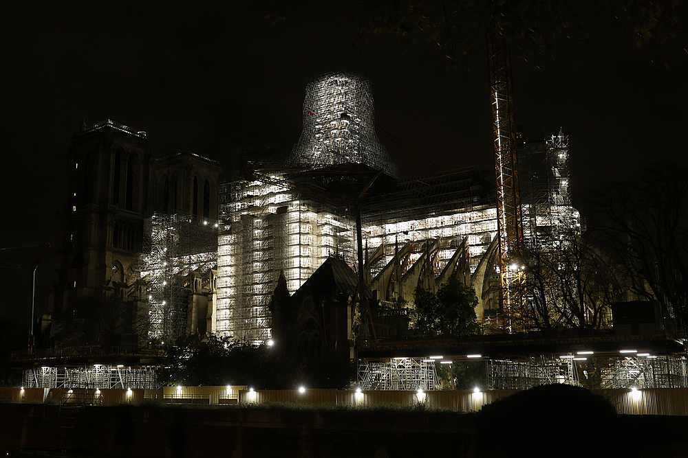 Restoration of Notre Dame Cathedral, Paris, France