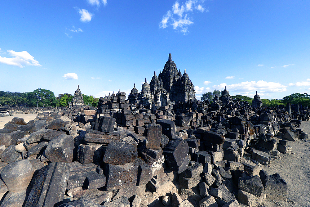 Candi Sewu, part of Prambanan, a 9th-century Hindu temple compound. Java. Indonesia.