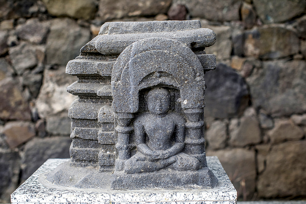 Jain sculpture in Daulatabad fort, Maharashtra, India