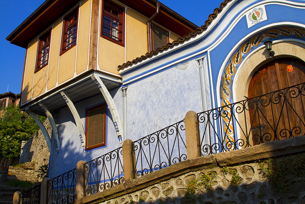 Traditional houses, Old Town, Plovdiv, Bulgaria, Europe