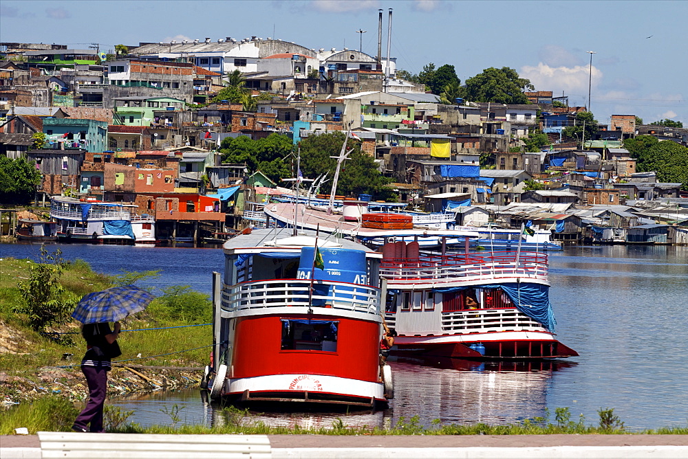 On the old harbour of Manaus, Brazil, South America