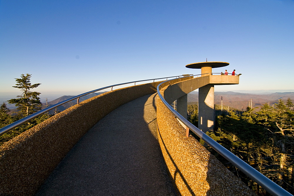 Viewpoint on top of the Great Smoky Mountains National Park, UNESCO World Heritage Site, Tennessee, United States of America, North America