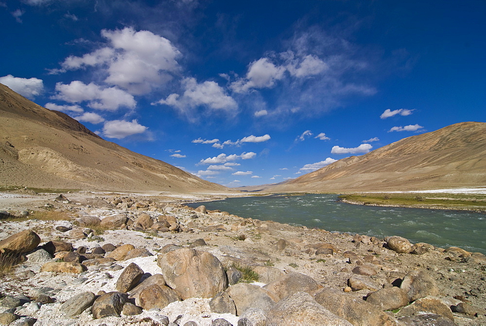 The Pamir River, Tajikistan, Central Asia