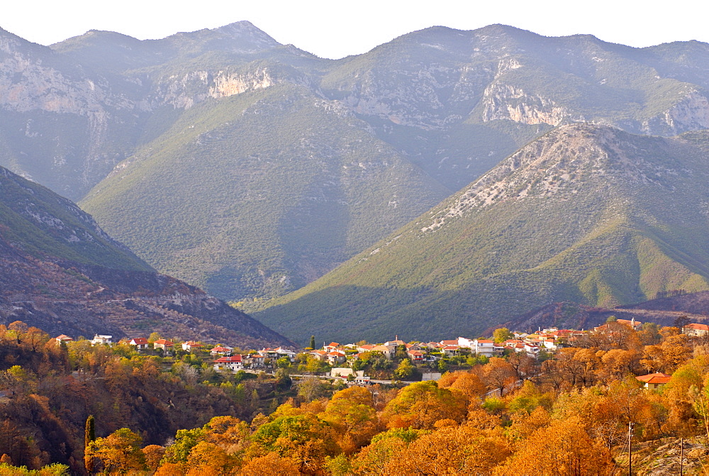 Little mountain village in the center of mainland Greece, Greece, Europe