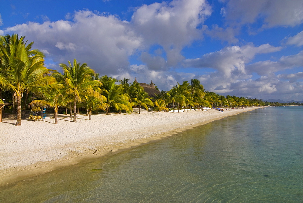 White sand, Trou aux Biches beach, Mauritius, Indian Ocean, Africa