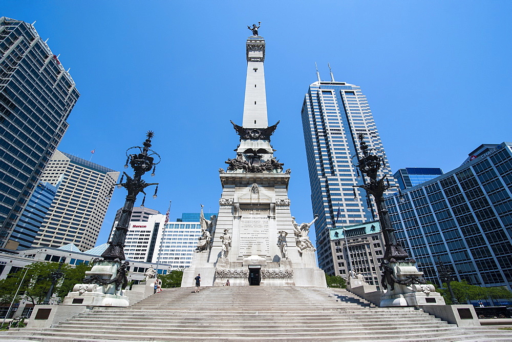 Soldiers' and Sailors' Monument, Indianapolis, Indiana, United States of America, North America