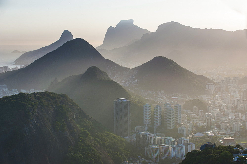 View from the Sugarloaf, Rio de Janeiro, Brazil, South America 