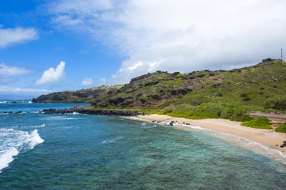 Sandy beach, island of Molokai, Hawaii, United States of America, Pacific