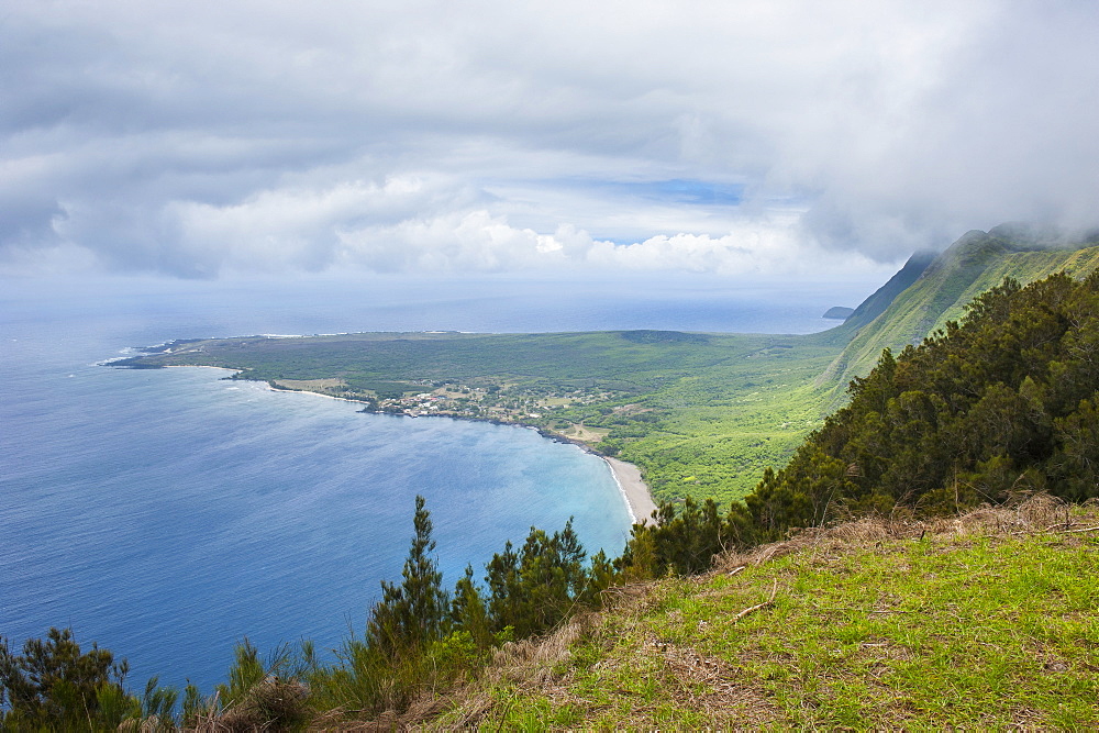 Kalaupapa viewpoint on the island of Molokai , Hawaii, United States of America, Pacific