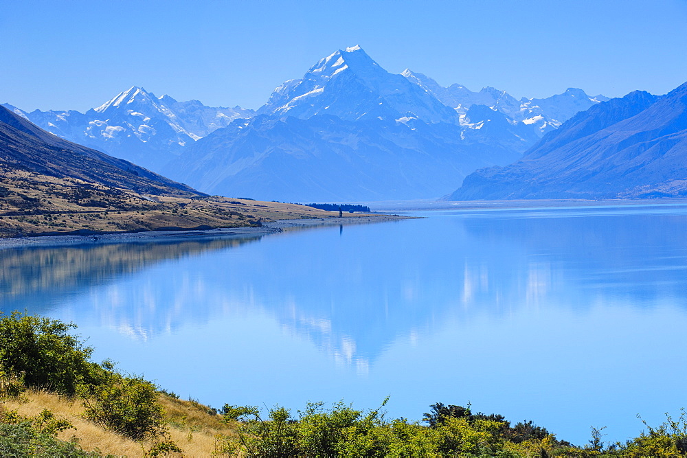 Lake Pukaki, Mount Cook National Park, UNESCO World Heritage Site, South Island, New Zealand, Pacific