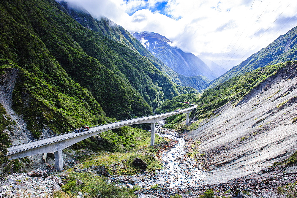 Otira Gorge road, Arthur's Pass, South Island, New Zealand, Pacific