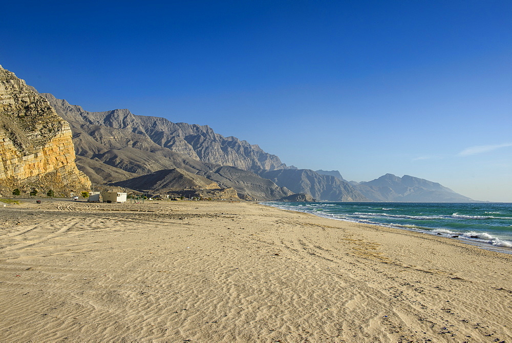 Beautiful beach in Al Jirri, Musandam, Oman, Middle East