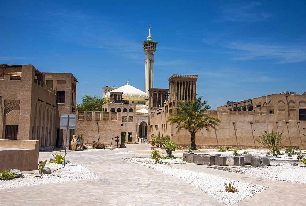 Entrance to the Bur Dubai souk of Dubai, United Arab Emirates, Middle East