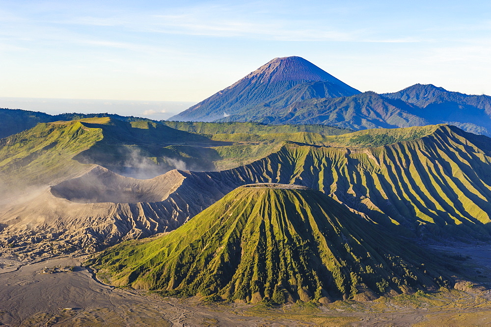 Mount Bromo volcanic crater at sunrise, Bromo Tengger Semeru National Park, Java, Indonesia, Southeast Asia, Asia