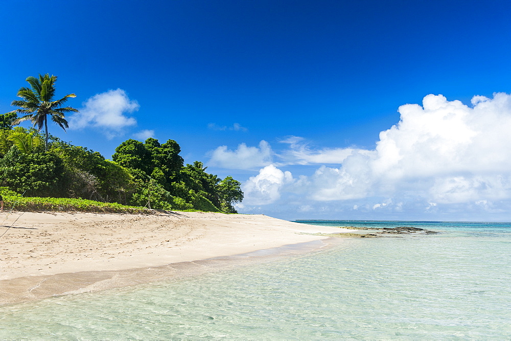 Little island with a white sand beach in Haapai, Haapai Islands, Tonga, South Pacific, Pacific