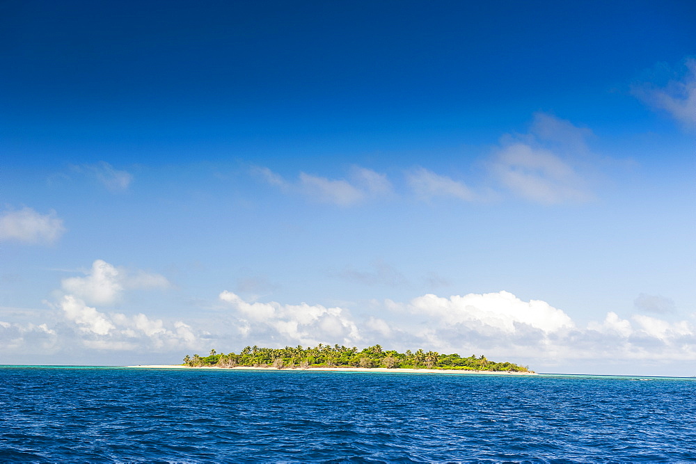 Little island with a white sand beach in Haapai, Haapai Islands, Tonga, South Pacific, Pacific