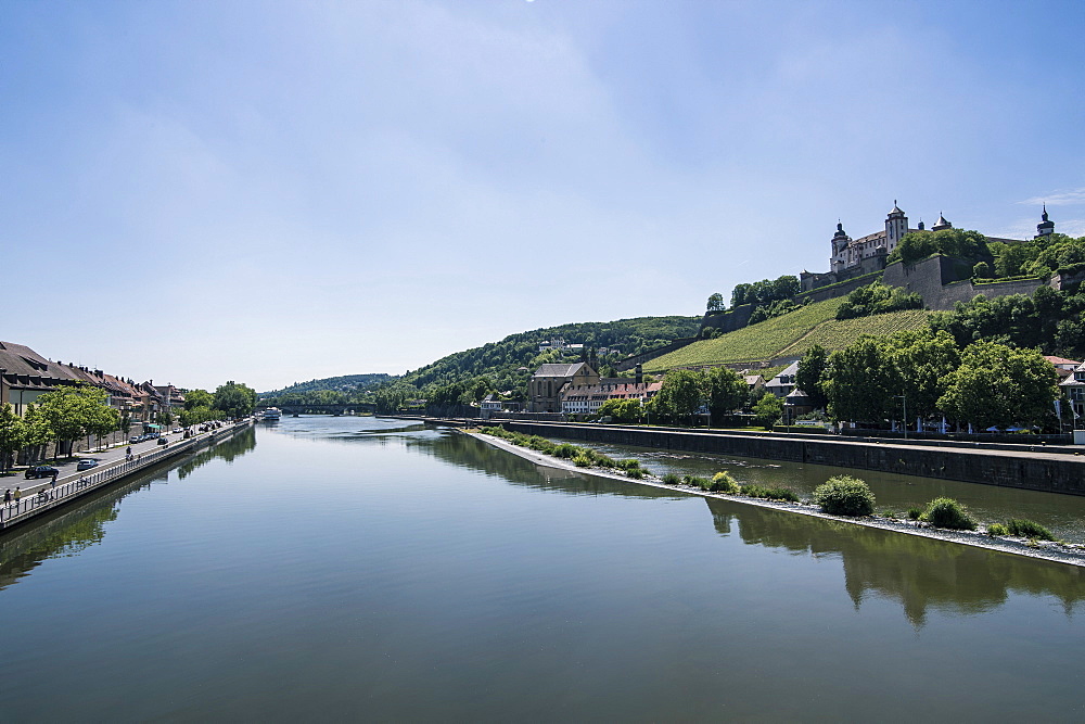 Fortress Marienberg over the main, Wuerzburg, Franconia, Bavaria, Germany