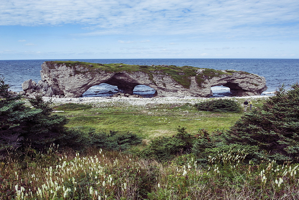 Huge arch in the Natural Bridges State Park, Newfoundland, Canada, North America