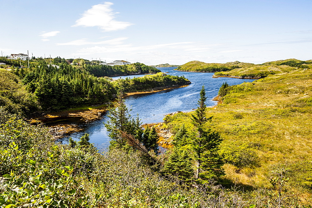 Beautiful pond near Port aux Basques, Newfoundland, Canada, North America