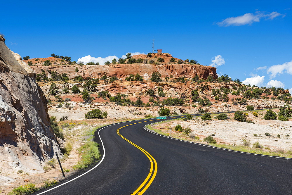 Road leading through the Grand Staircase Escalante National Monument, Utah, United States of America, North America