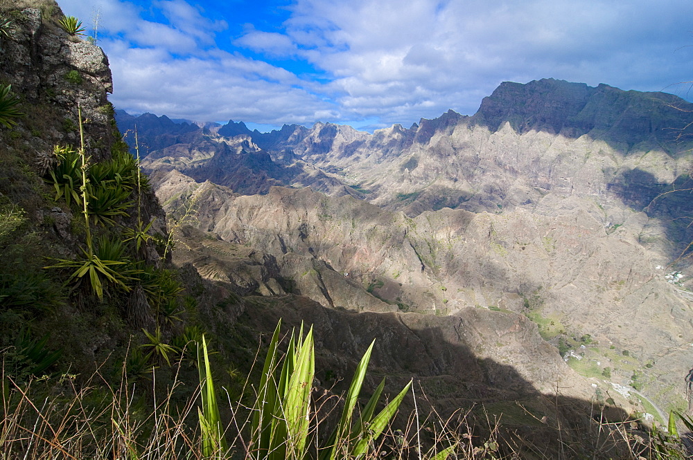 Rocky landscape on San Antao, Cape Verde Islands, Africa