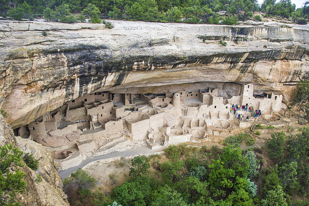 The Cliff Palace Indian dwelling, Mesa Verde National Park, UNESCO World Heritage Site, Colorado, United States of America, North America